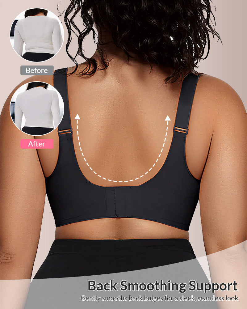 Curvvvy® V-Neck Mesh Crossover Bra curvvvy