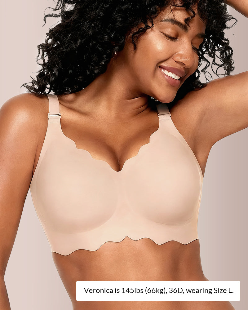 Curvvvy® Scalloped Comfort Everyday Bra curvvvy