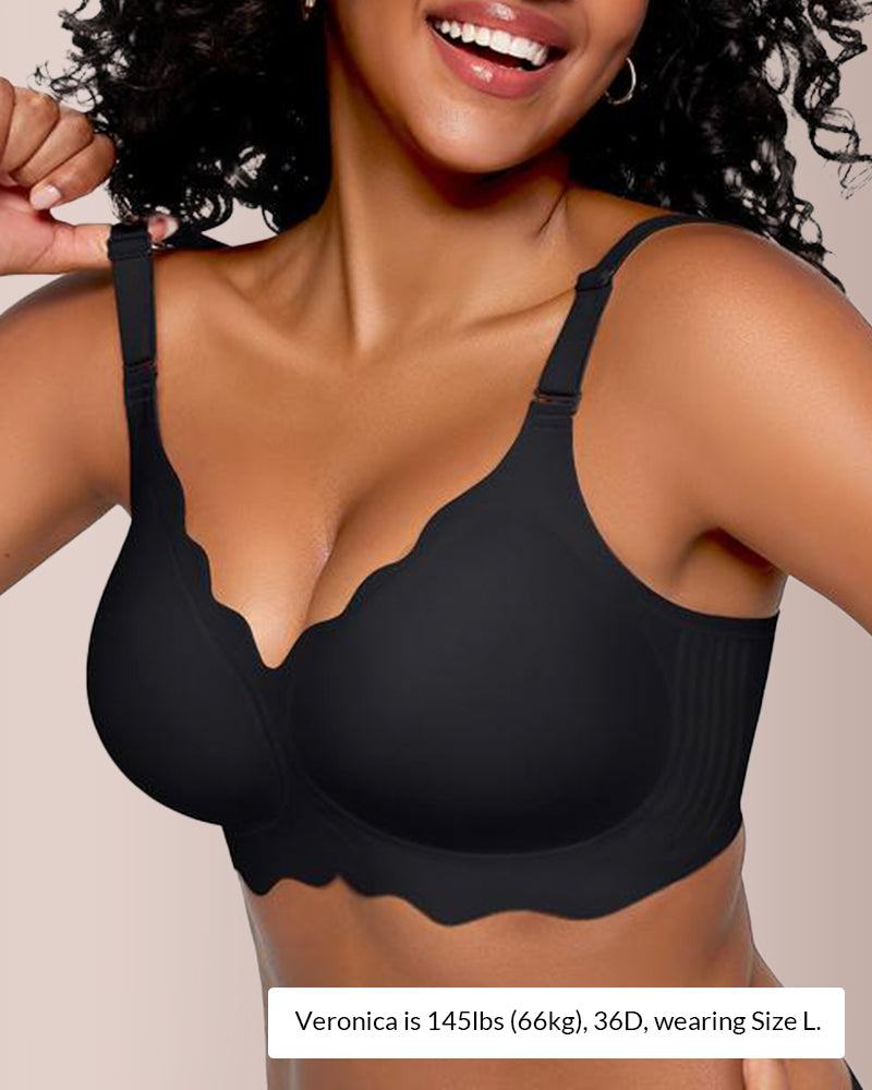 Curvvvy® Scalloped Comfort Everyday Bra curvvvy