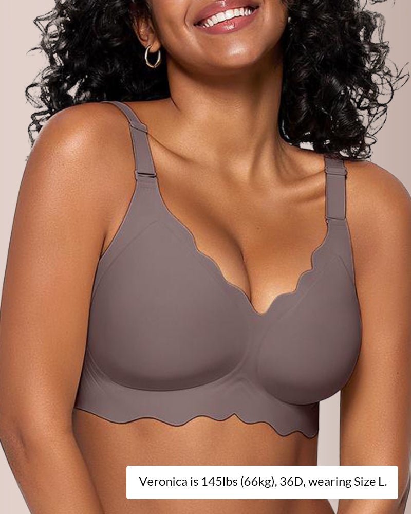 Curvvvy® Scalloped Comfort Everyday Bra curvvvy