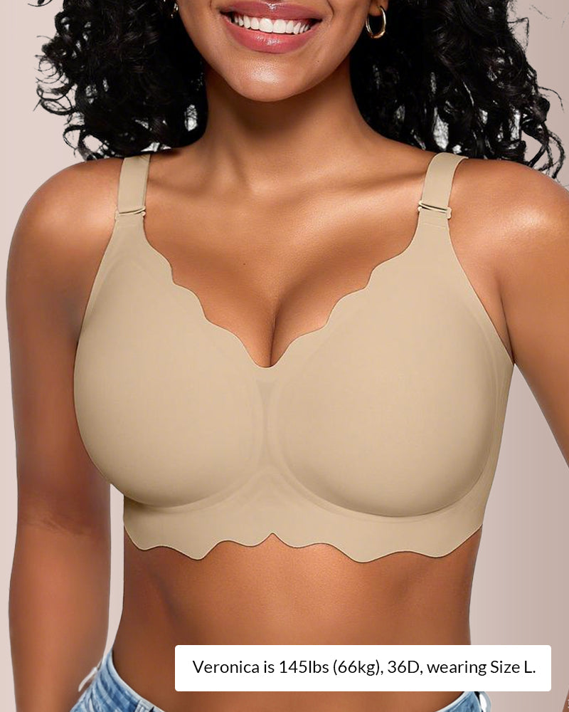 Curvvvy® Scalloped Comfort Everyday Bra curvvvy