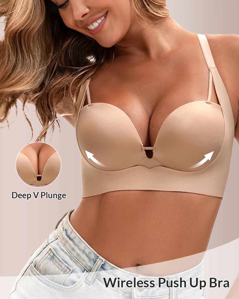 Curvvvy® Wireless Add-2-Cup Push-Up Bra curvvvy