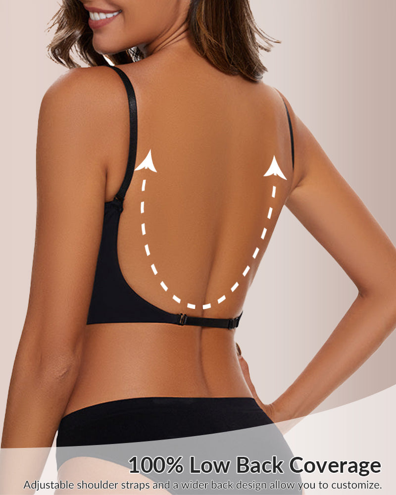 Curvvvy® Low Cut U-Shaped Backless Bra