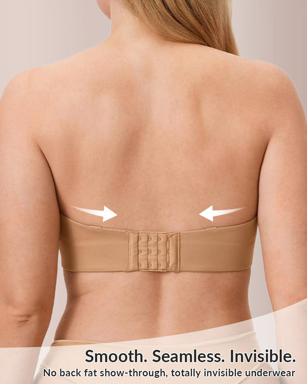 Curvvvy® Invisible Strapless Minimizer Bandeau Bra