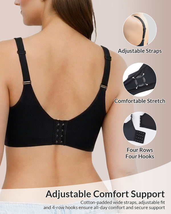 Curvvvy® Plus Size Lightweight Seamless Push-Up Bra