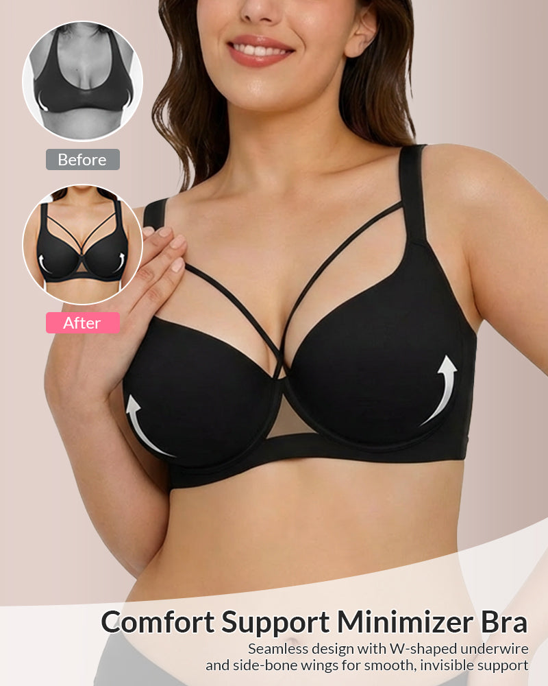 Curvvvy® Plus Size Lightweight Seamless Push-Up Bra