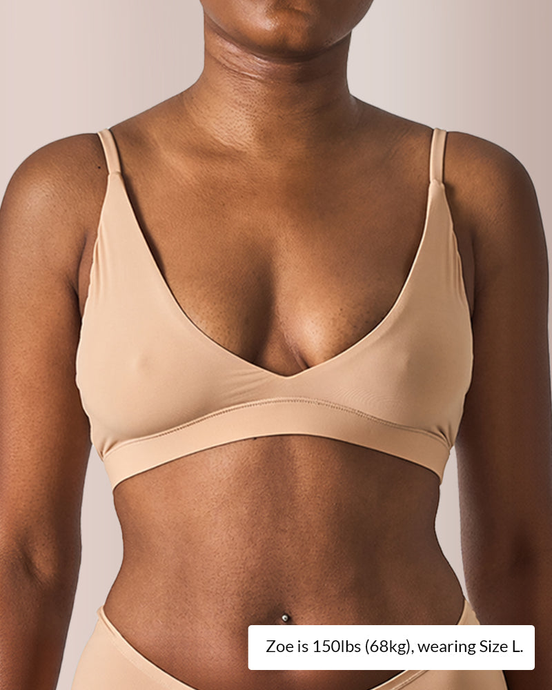 Curvvvy® Triangle Backless Yoga Bralette