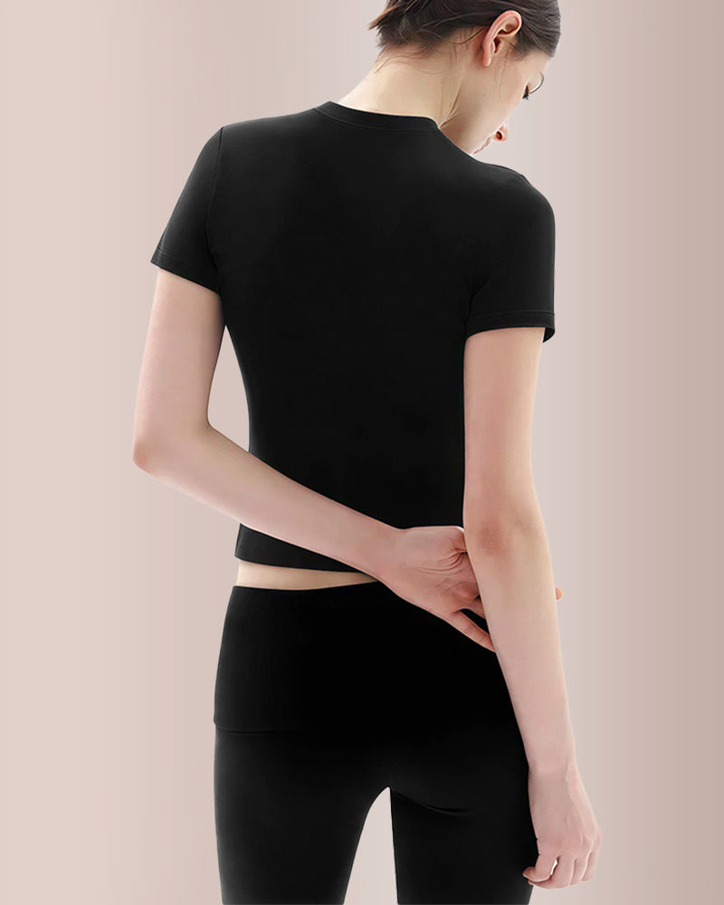 Curvvvy® Women’s Short Sleeve Top & Flare Pant Set