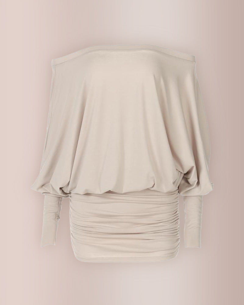 Curvvvy® Women’s Off-Shoulder Dolman Sleeve Mini Dress