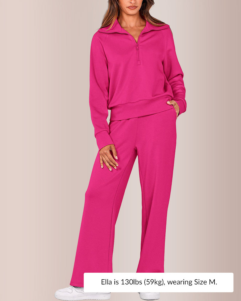 Curvvvy®Women's Casual 2-Piece Sweatsuit Set