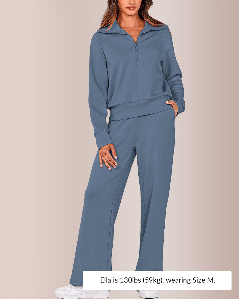 Curvvvy®Women's Casual 2-Piece Sweatsuit Set