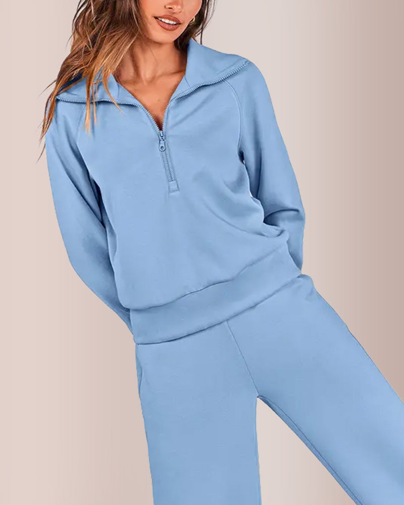 Curvvvy®Women's Casual 2-Piece Sweatsuit Set