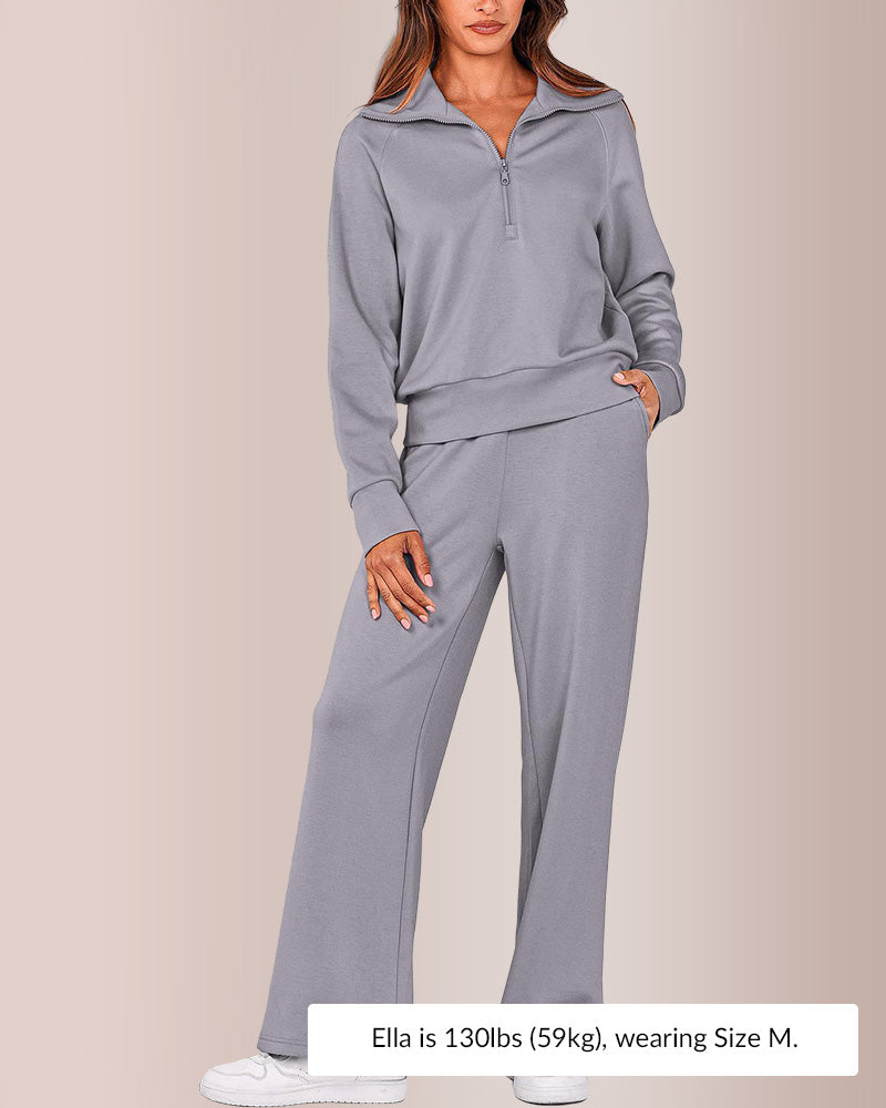 Curvvvy®Women's Casual 2-Piece Sweatsuit Set
