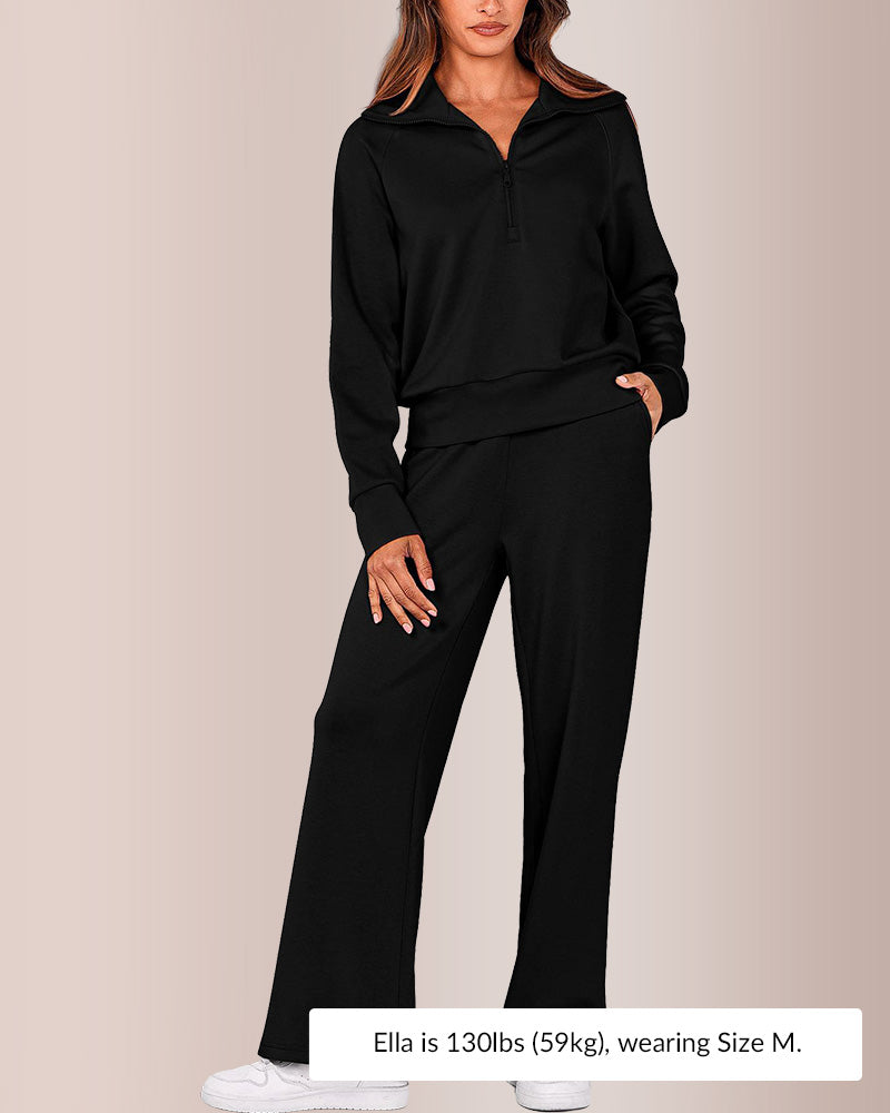 Curvvvy®Women's Casual 2-Piece Sweatsuit Set