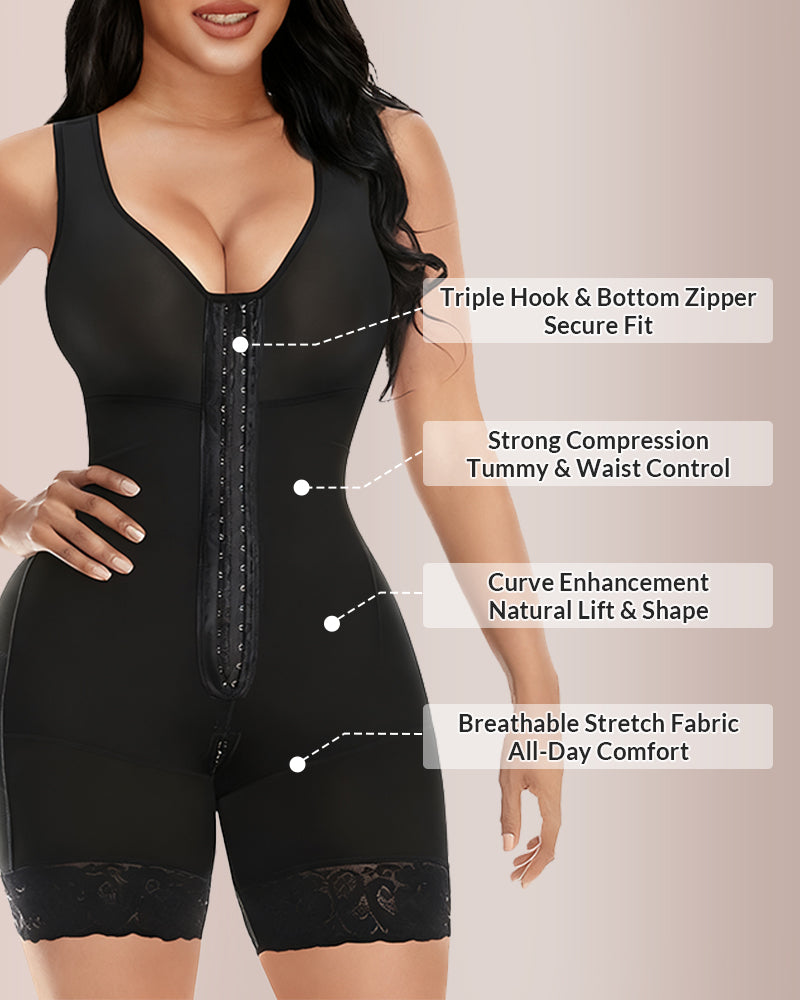 Curvvvy® CurveFlex - Zipper & Hook Body Shaper Curvvvy-US