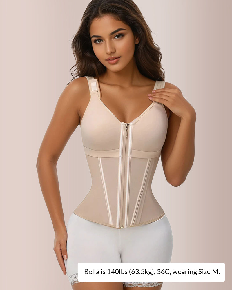 Curvvvy® CurveFlex - Double-Layer Tummy Waist Shaper With Bra Curvvvy-US