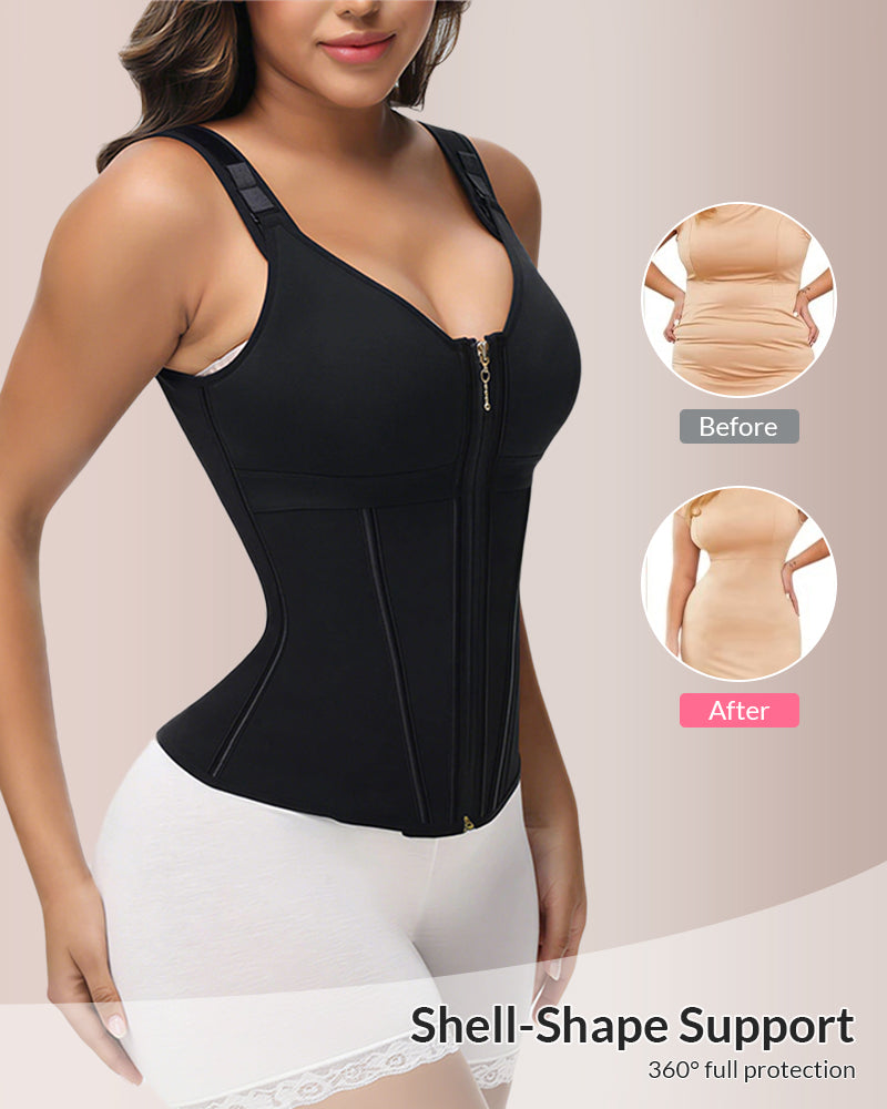 Curvvvy® CurveFlex - Double-Layer Tummy Waist Shaper With Bra Curvvvy-US