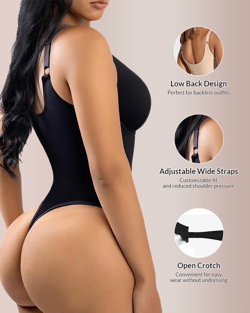 Curvvvy® CurveFlex - V Neck Bodysuit Tummy Control Shapewear Curvvvy-US