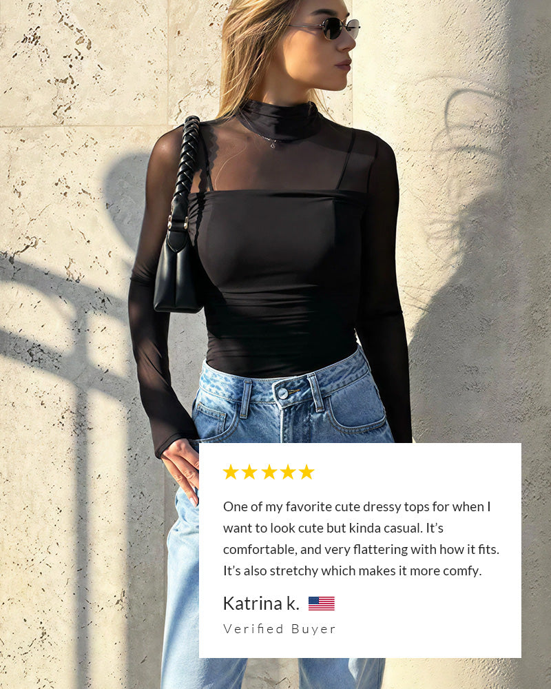 Curvvvy® CurveFlex - Turtle Neck Long Sleeve Shapewear Bodysuit Curvvvy-US