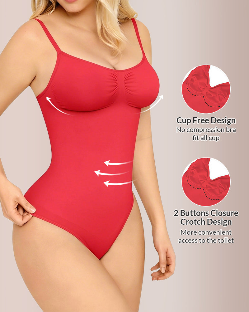 Curvvvy® Seamless Bust-Covered Thong Bodysuit