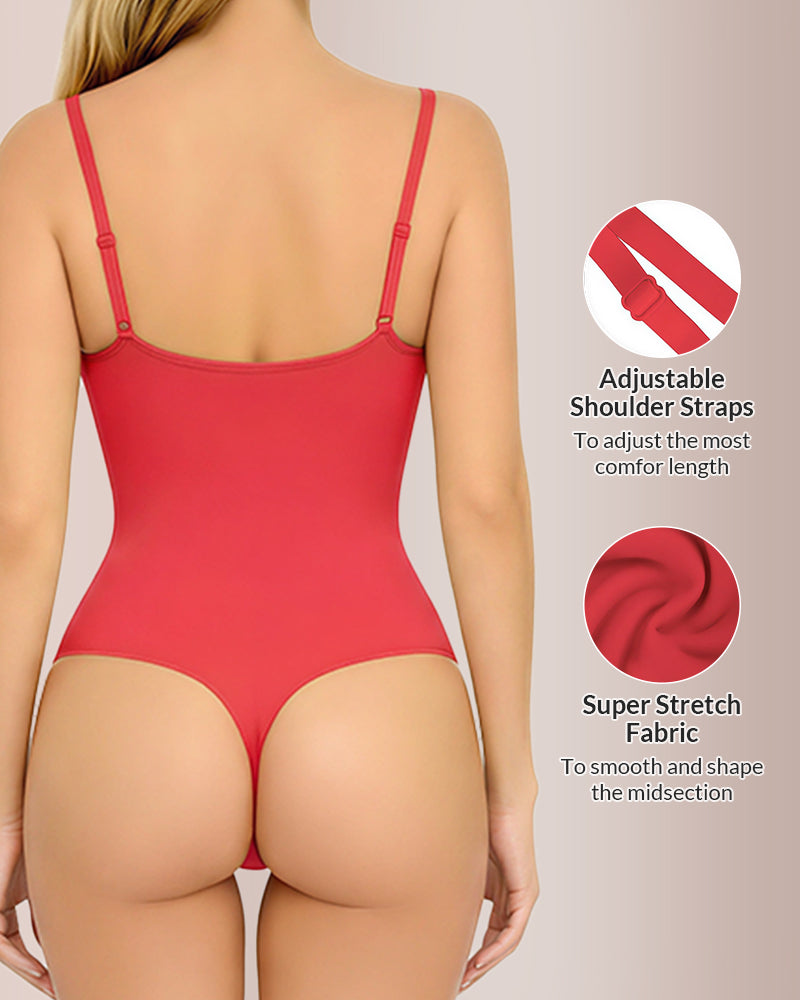 Curvvvy® Seamless Bust-Covered Thong Bodysuit