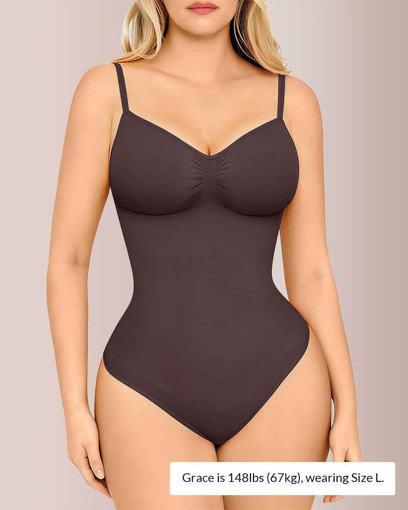 Curvvvy® Seamless Bust-Covered Thong Bodysuit