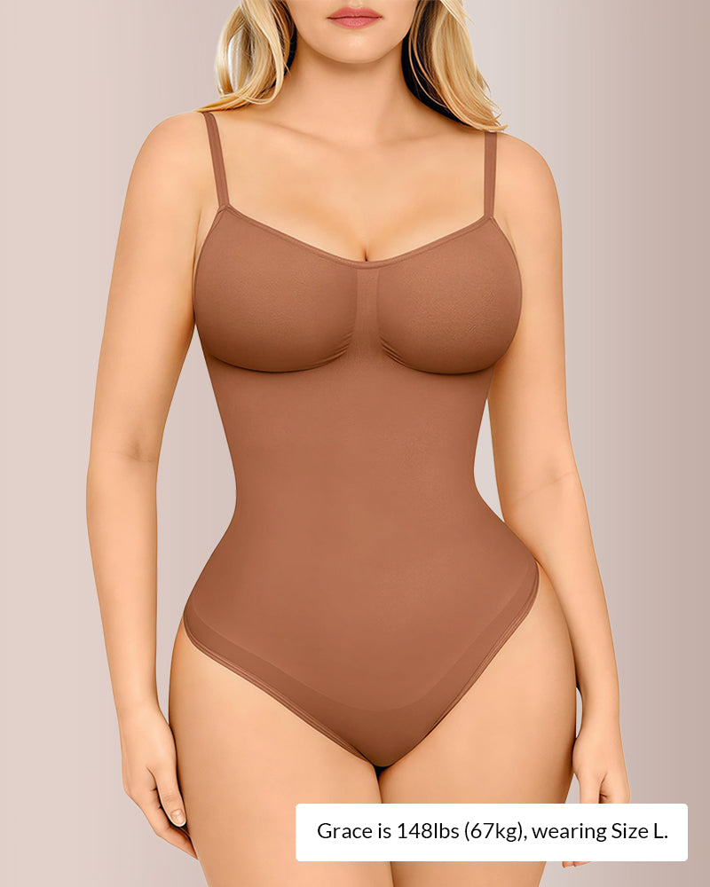 Curvvvy® Seamless Bust-Covered Thong Bodysuit