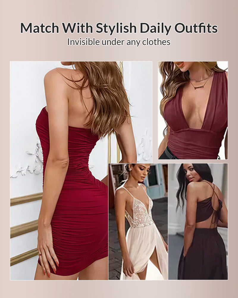 Curvvvy® U-Plunge Backless Shapewear Bodysuit