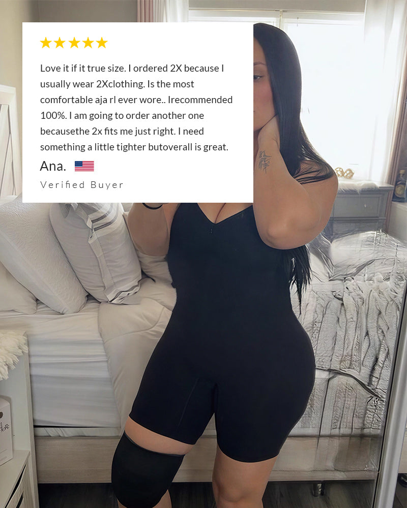 Curvvvy® Zip-Up Tummy Control Shapewear Bodysuit