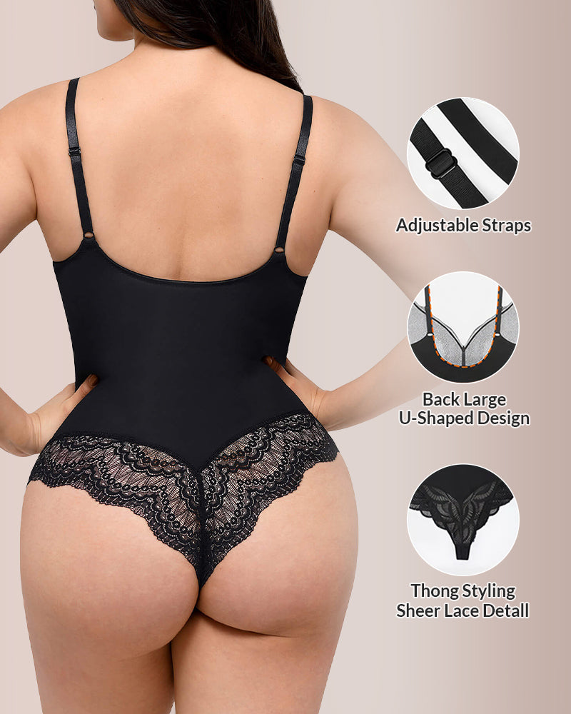 Curvvvy® Sculpting Lace Shapewear Bodysuit