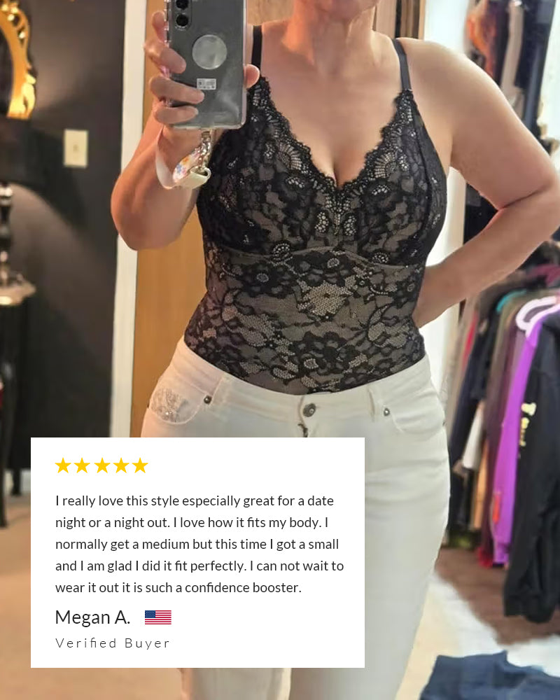 Curvvvy® Sculpting Lace Shapewear Bodysuit