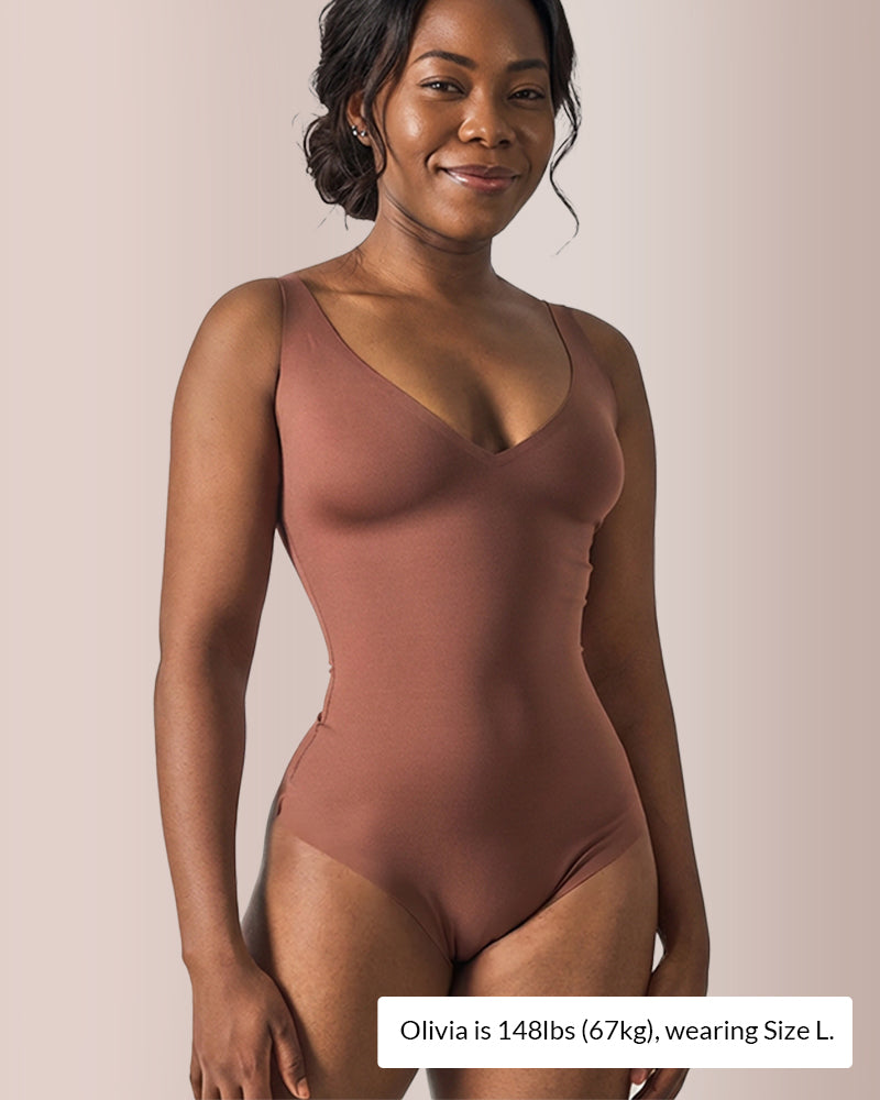 Curvvvy® Seamless Tummy Control Shapewear Bodysuit