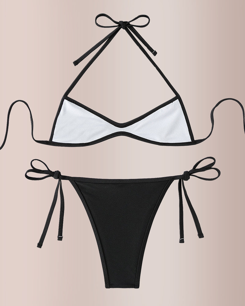 Curvvvy® Women’s Halter Tie Bikini Set