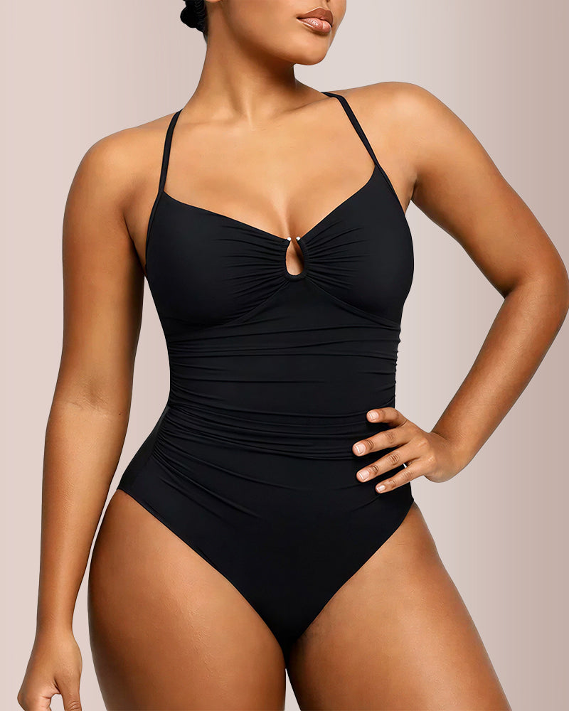 Curvvvy® Smart Sculpt U-Ring Cut-Out Slimming One-Piece Swimsuit