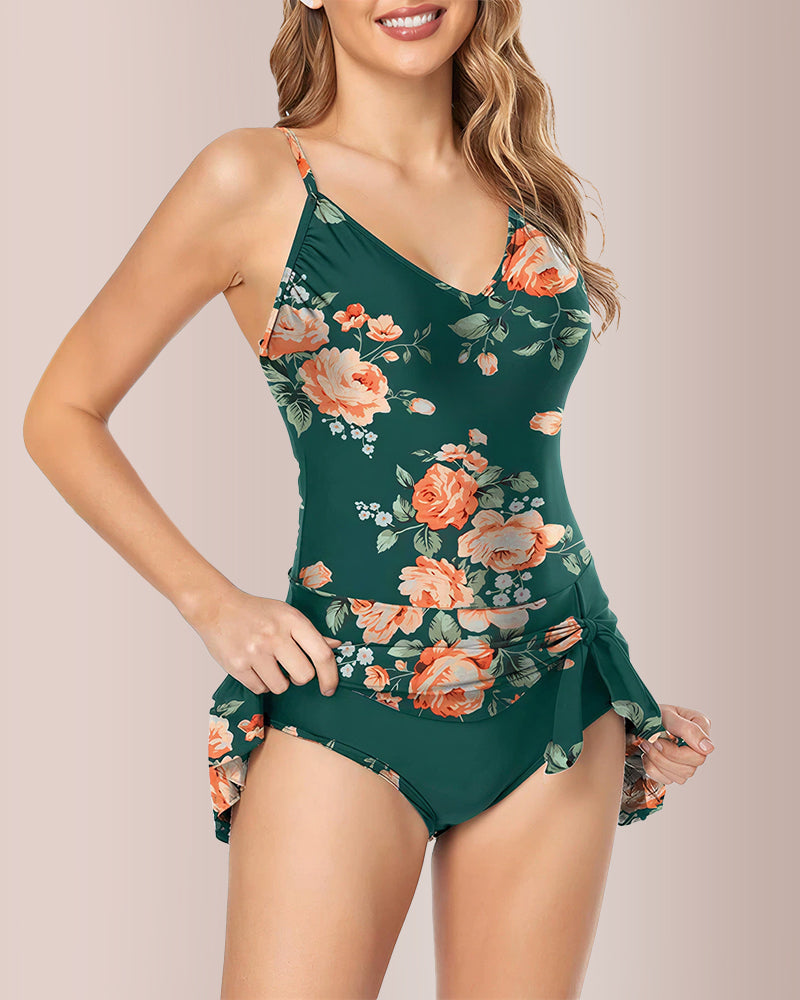 Curvvvy® Women's Tummy Control Slim Fit Plus Size One Piece Swimsuit