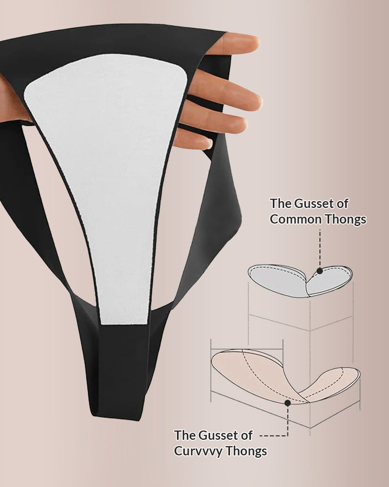Curvvvy® ForLove – Seamless Invisible Comfort Thongs (5 Pack) curvvvy