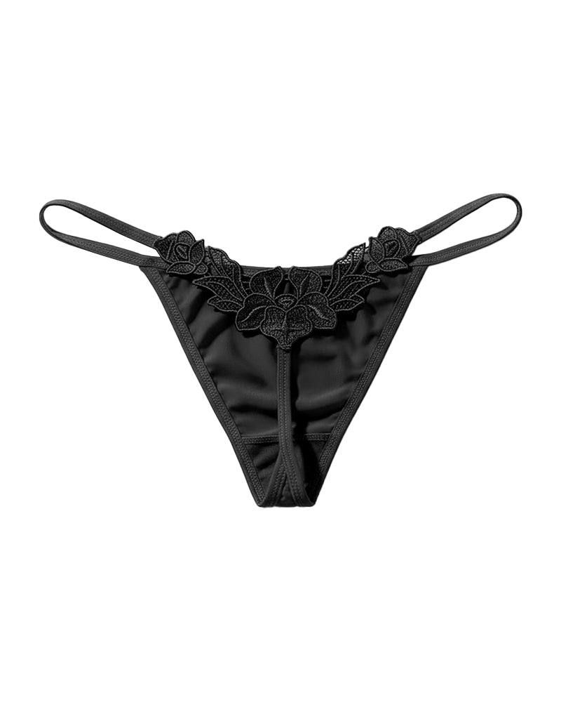 Curvvvy® Butterfly Lace V-Cut Thong