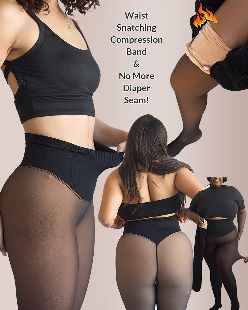 Curvvvy® - One-Seam Slimming Thermal Tights Curvvvy-US