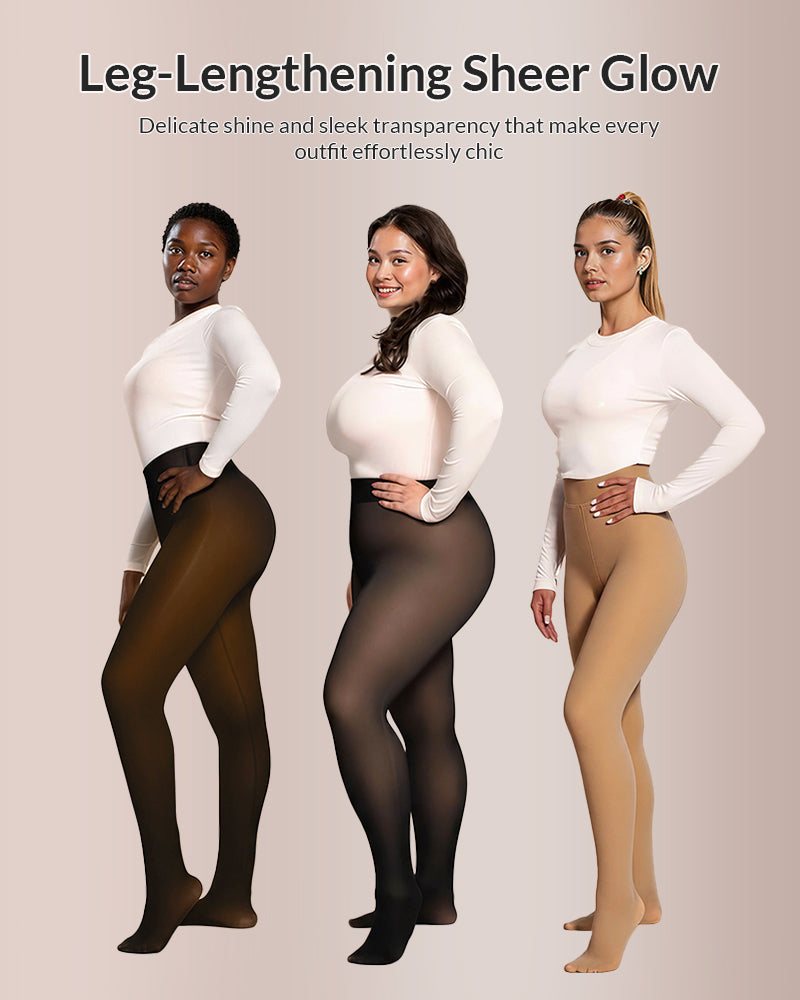 Curvvvy® Opaque Fleece Lined Slimming Tights Curvvvy-US