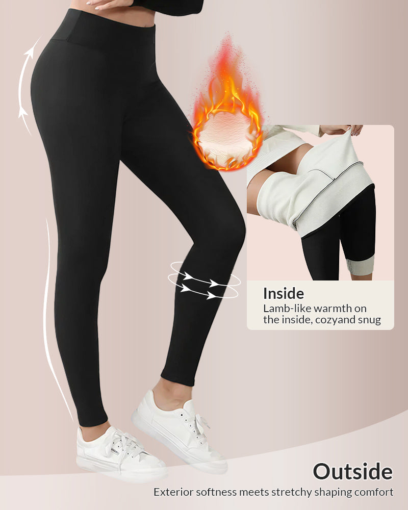 Curvvvy® Warm Thick FLeece Lined Leggings Curvvvy-US
