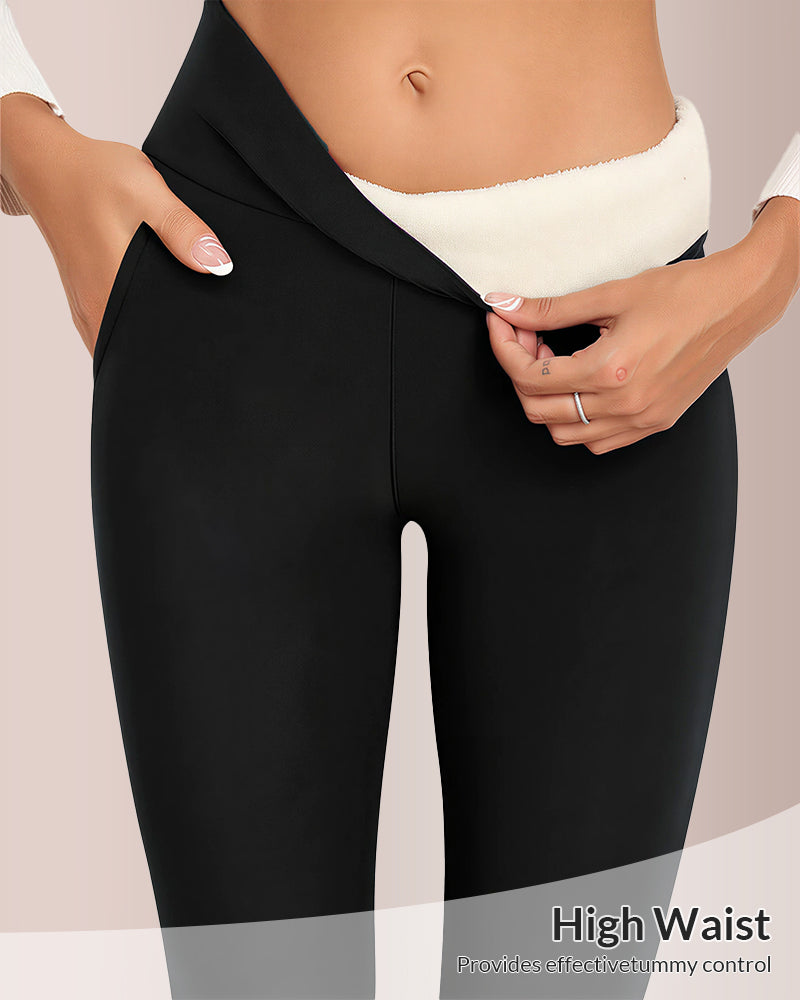 Curvvvy® Warm Thick FLeece Lined Leggings Curvvvy-US