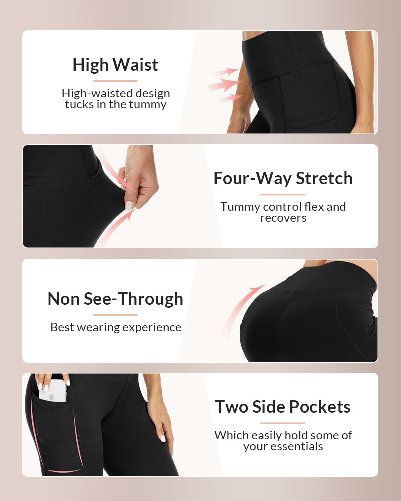 Curvvvy® Fleece-Lined High-Waist Leggings with Pockets Curvvvy-US